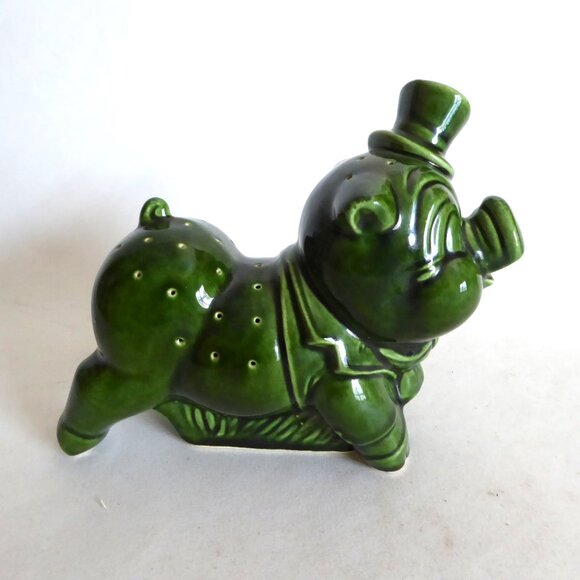 VINTAGE MCM 1950’s TOP HAT PIG TOOTHPICK HORS D’OEUVES PICK HOLDER - Picture 3 of 11